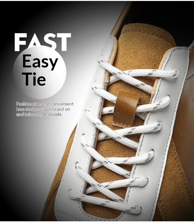 Glide 2025 Spring New Genuine Leather Trendy Niche Flat Sports Casual Versatile Sneakers Men's Retro German Training Shoes_voghion.com