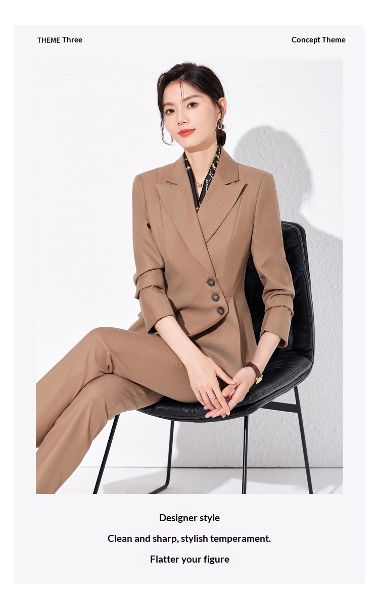 ChicShe Suit Set For Women Autumn 2024 New Business Host Commuting Brightening Elegant High-end Professional Formal Wear_voghion.com