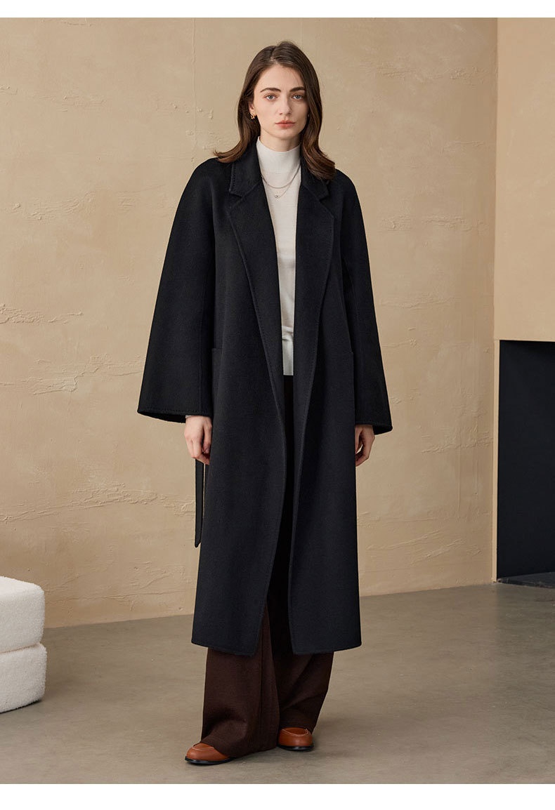 Women's Clothing Classic European Version Bathrobe Max Women M Brand Double-Sided Cashmere Wool Coat_voghion.com