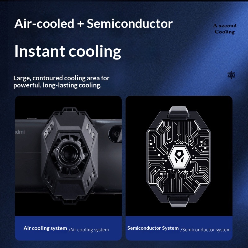 Digitex Fuxin Live Streaming Cooler Semiconductor Cooling Artifact Stand Supports Various Phone Holders_voghion.com