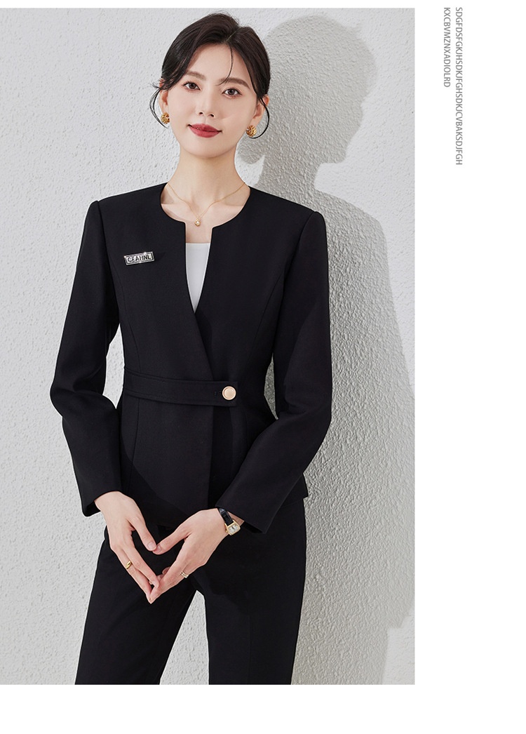 ChicShe Autumn Winter New Fashion Wear Jewelry Store Workwear Professional Elegant Waist Slimming Suit Set Women_voghion.com