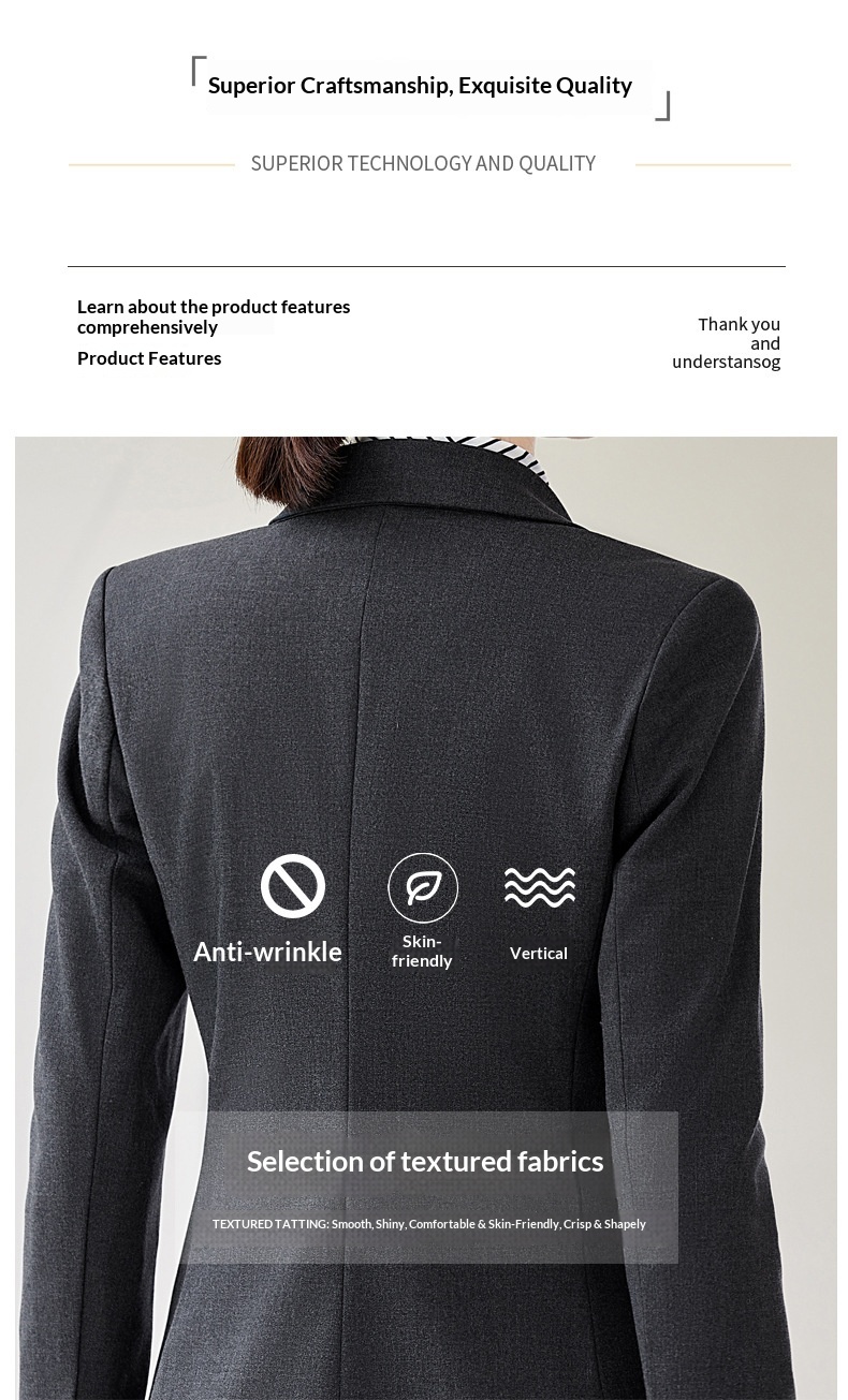 ChicShe Suit Set For Women Hotel Manager Workwear High-end Bank 4S Store Civil Servant Interview Formal Wear Professional Jacket_voghion.com