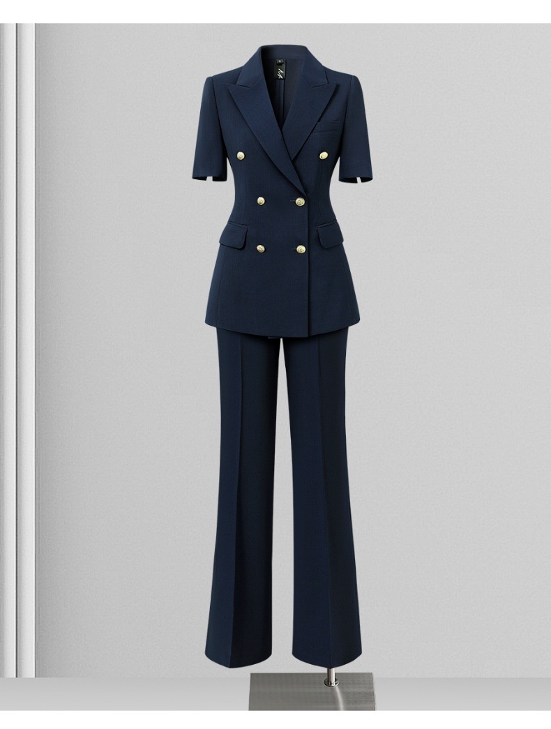 ChicShe Wide-Leg Pants Suit Set For Women 2025 New Summer Professional Commuting Formal Double-Breasted Blazer Office Workwear_voghion.com