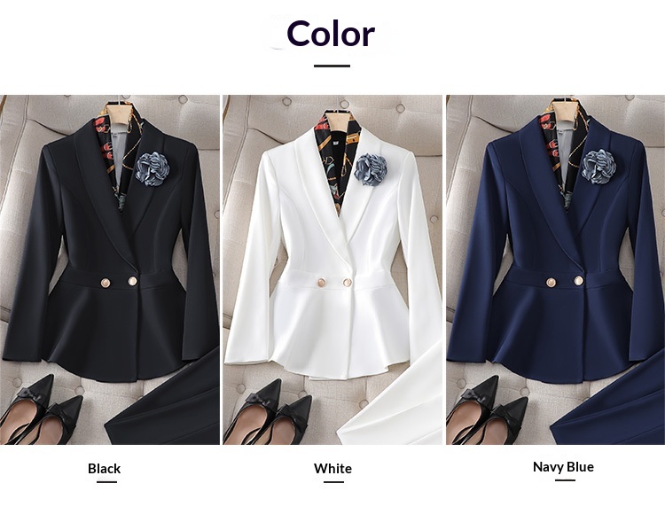 ChicShe Korean Style Medical Aesthetic Workwear For Women High-end Suit Set Autumn New Beauty Salon Senior Beautician Consultant_voghion.com