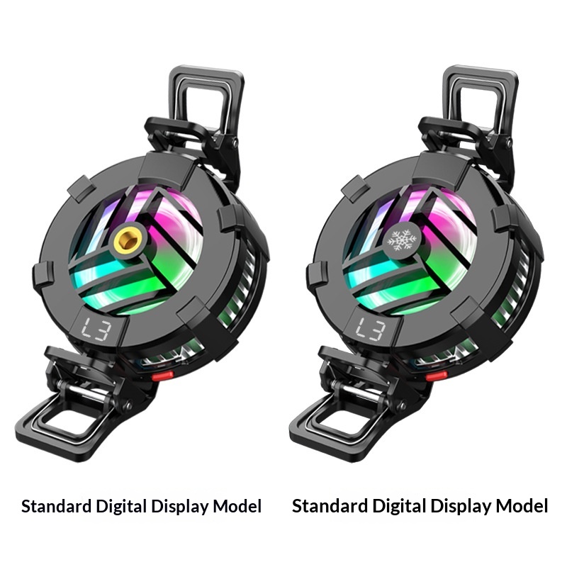Digitex Mobile Phone Cooler Semiconductor True Game No Frame Drops Magnetic Back Clip Fan Rapid Cooling Black Technology_voghion.com