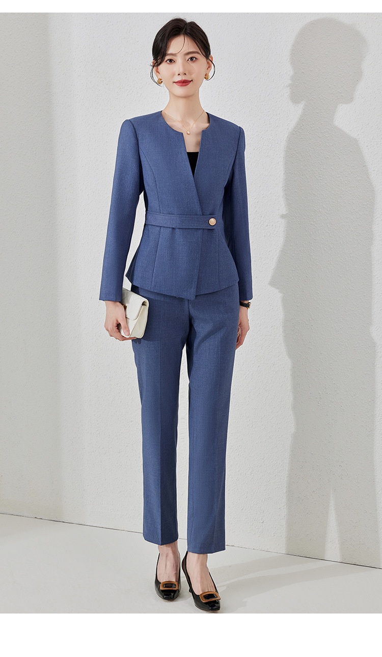 ChicShe Autumn Winter New Fashion Wear Jewelry Store Workwear Professional Elegant Waist Slimming Suit Set Women_voghion.com