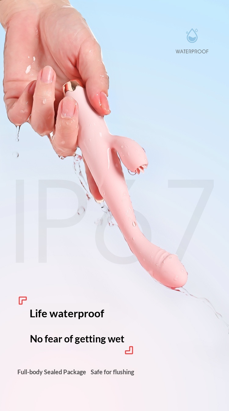 Eros Lab Trendy Pen Vibrator Tongue Licking Clitoris G-Spot Strong Vibration Orgasm Masturbation Flirting Female Toys Adult Sex_voghion.com