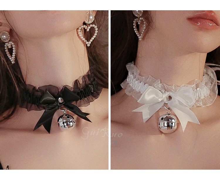 Eros Lab Guiruo - Lencería sexy, tentación apasionada, juguetona, con lazo y cuello de campana, accesorios para mujer, conjunto P21_voghion.com