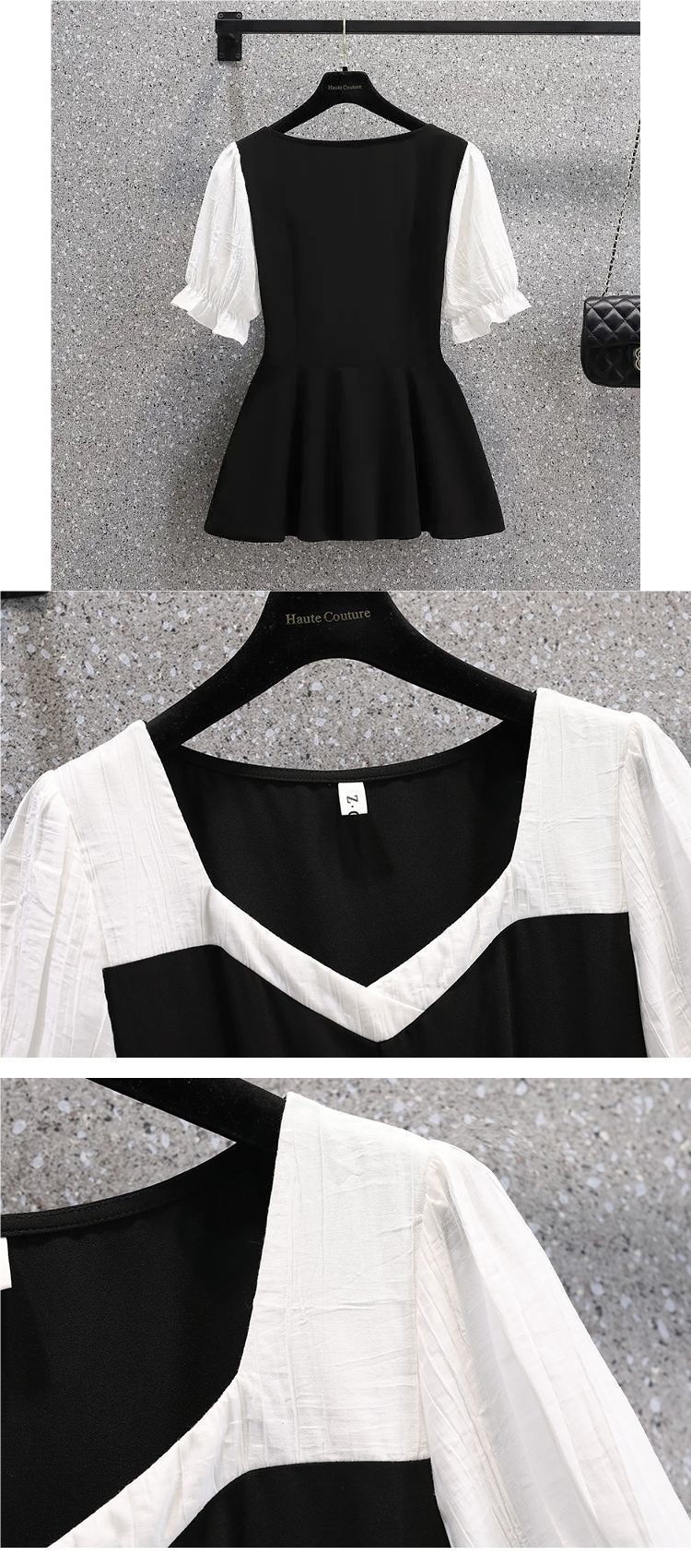 ChicShe Plus Size Set Slimming Covering Summer New Arrival Fat Person Outfit Women's Two-Piece Fashion Trend_voghion.com