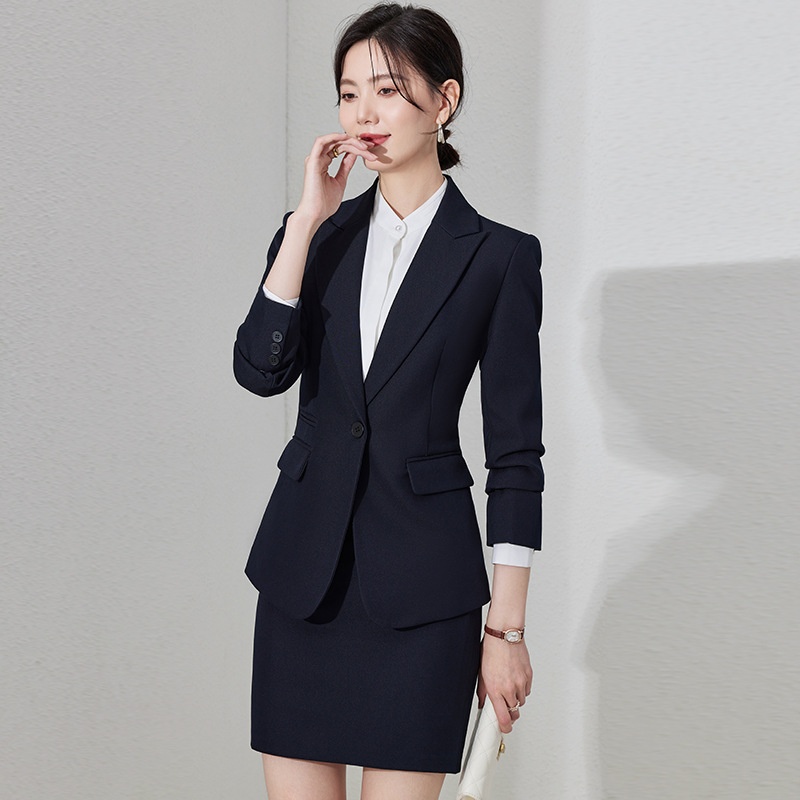 ChicShe White-collar Elegant Blazer Women Long Sleeve Suit Professional Wear Capable Hotel Manager Sales Office Workwear_voghion.com