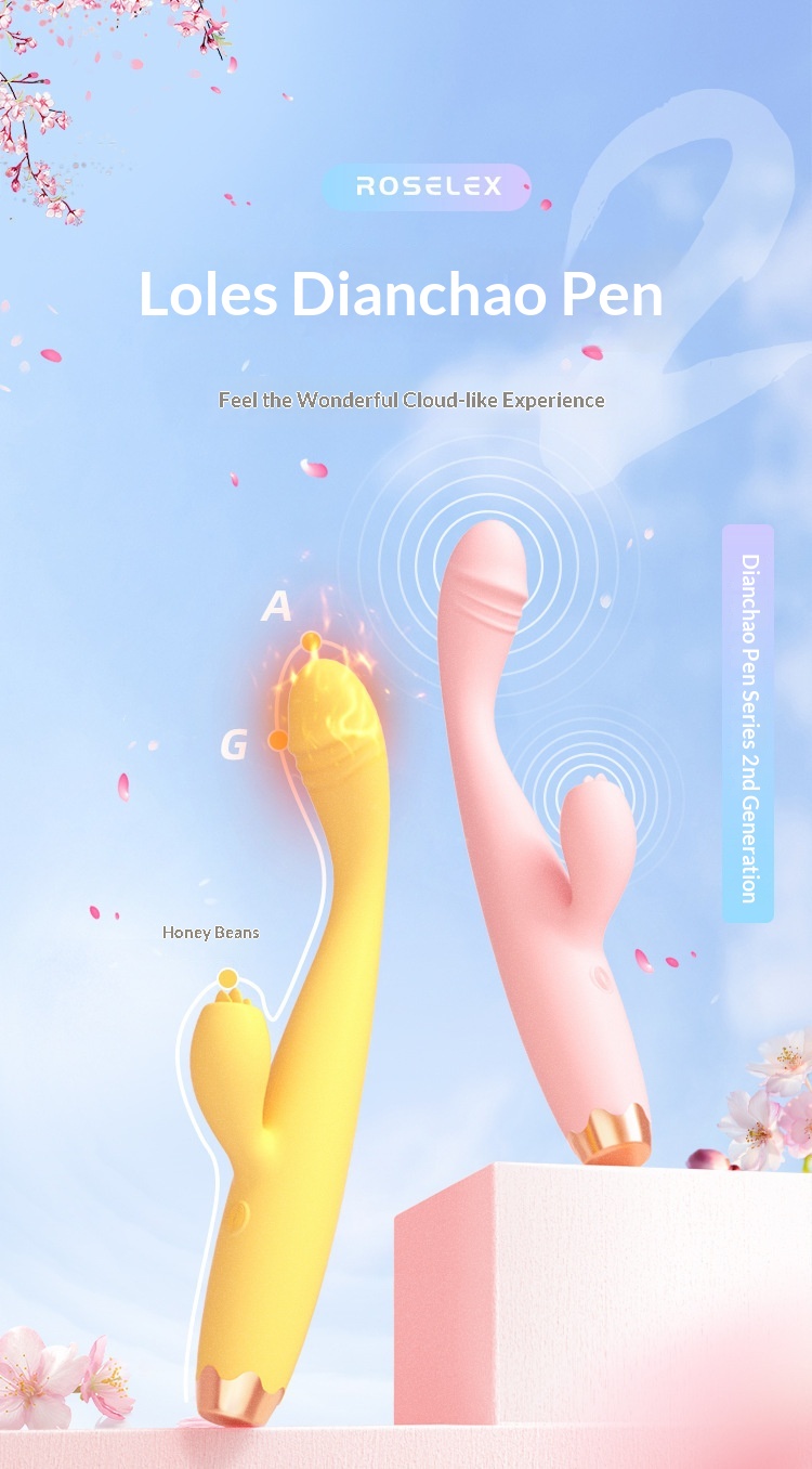 Eros Lab Trendy Pen Vibrator Tongue Licking Clitoris G-Spot Strong Vibration Orgasm Masturbation Flirting Female Toys Adult Sex_voghion.com