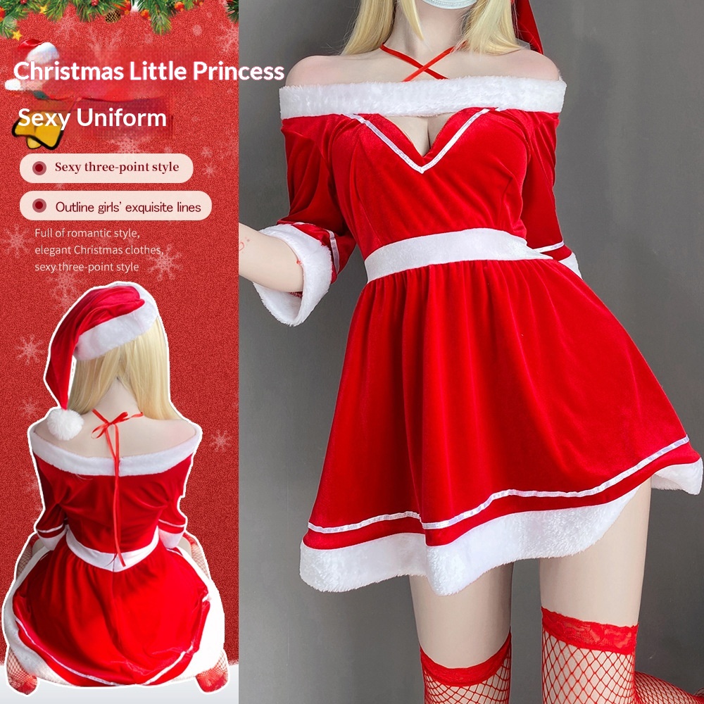 Eros Lab Lin Linting Dessous-Set für Damen – Verführerische Weihnachts- und Festtagsdessous – Flirt- und Bett-Set 2493_voghion.com