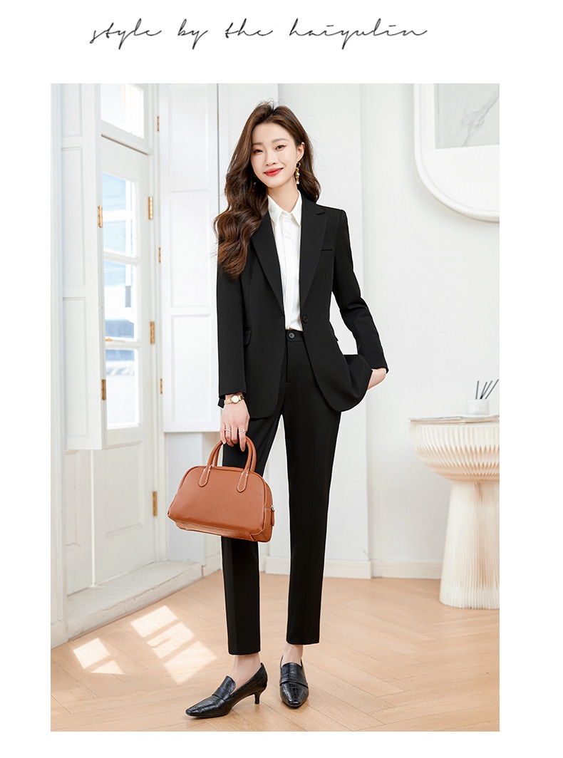 ChicShe 2024 Spring And Autumn New Beige Long Sleeve Professional Small Blazer Jacket Women's Pants Skirt Two-Piece Set_voghion.com