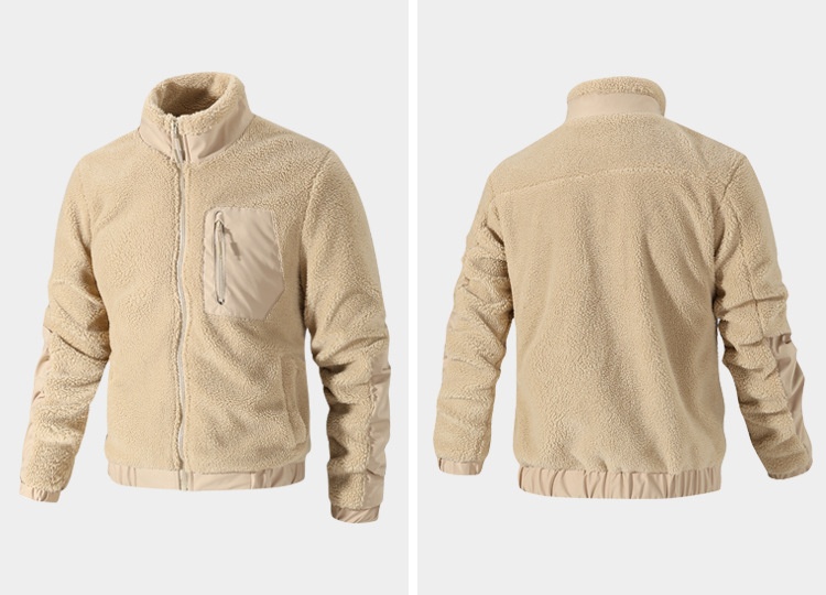 boy Boy Cross-Border Lamb Wool For Men, Autumn And Winter Stand Collar Fleece Casual New Style Export Jacket Cardigan Outdoor_voghion.com