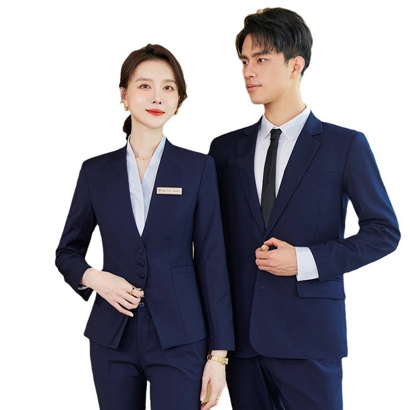 ChicShe Professional Set Unisex Gioielleria Hotel Reception Manager Property Sales Uniforme da Lavoro_voghion.com
