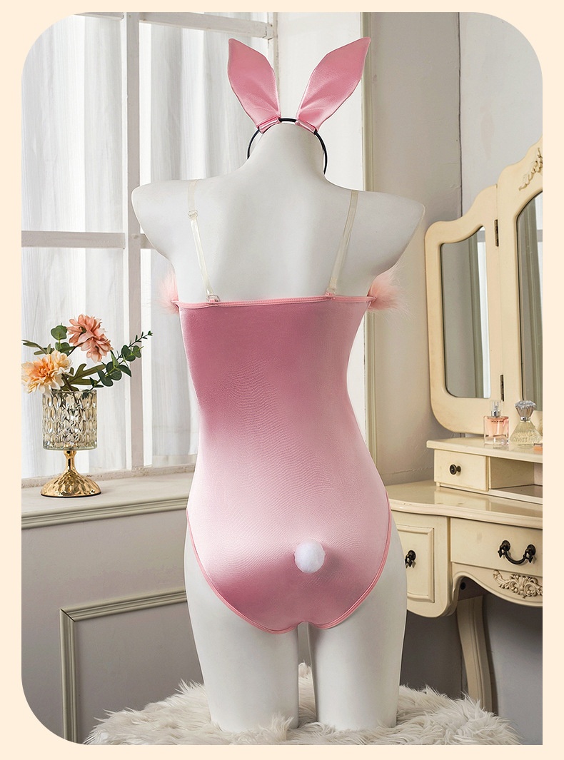 Eros Lab Lingerie Cute Bunny Girl Plush Bodysuit Fishnet Sexy Charming Passion Set Wholesale Temptation_voghion.com