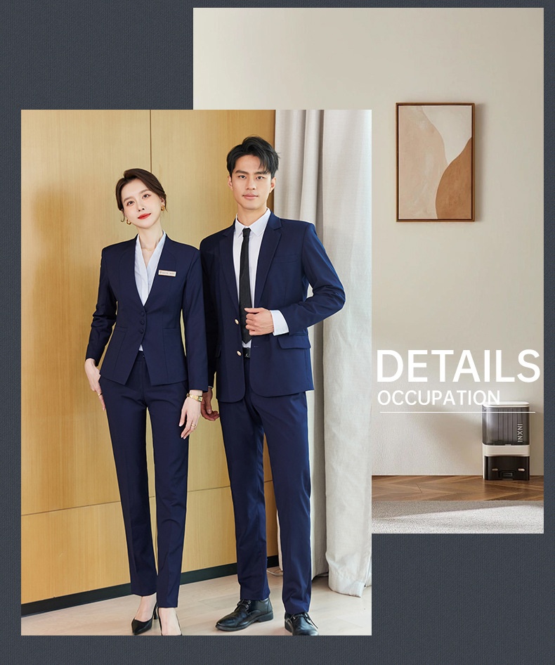 ChicShe Professional Set Unisex Jewelry Store Hotel Front Desk Manager Property Sales Workwear Uniform Suit_voghion.com