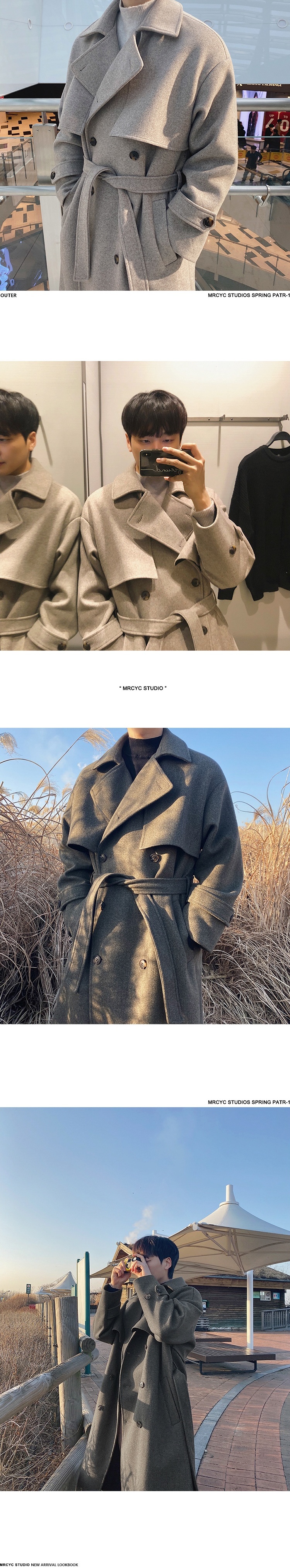 boy Boy MYQ Wool For Men Winter Mid-Length Thickened Woolen Jacket Korean Style Trendy High-End Loose Trench Coat_voghion.com
