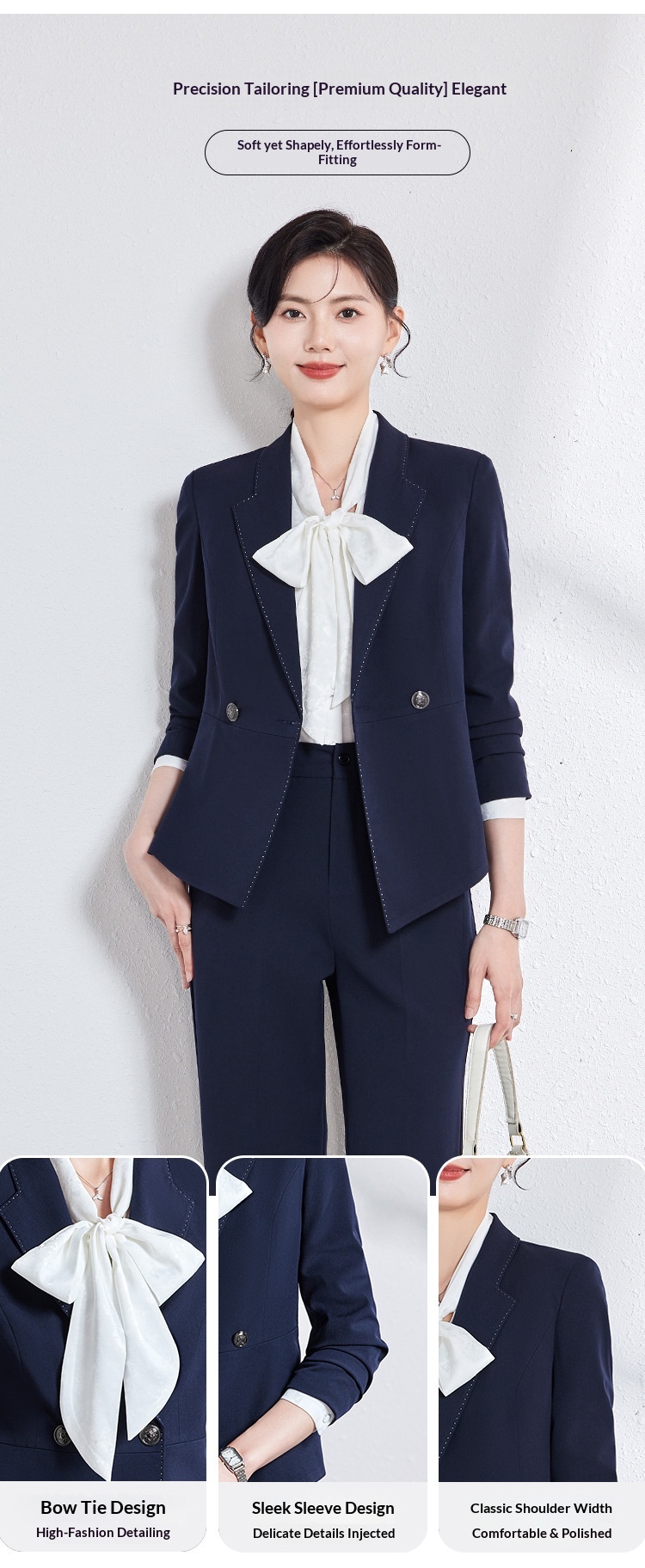 ChicShe Wholesale Autumn New Elegant Interview Management Workwear Slim Fit Manager Formal Professional Suit Set For Women_voghion.com