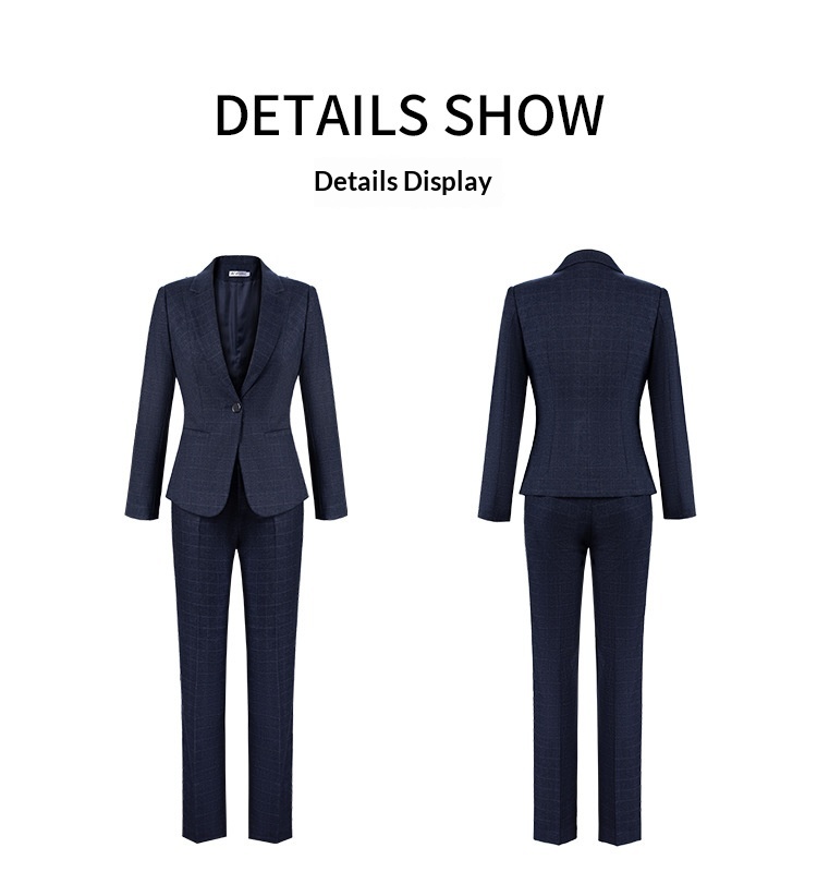 ChicShe High-End-Anzug für Damen, modisch im koreanischen Stil, Hotel- und Businesskleidung, neue Herbst-/Winterkollektion, formelle Kleidung, elegante Businesskleidung, karierter Blazer_voghion.com
