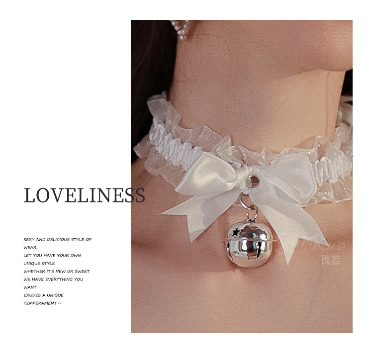 Eros Lab Guiruo - Lencería sexy, tentación apasionada, juguetona, con lazo y cuello de campana, accesorios para mujer, conjunto P21_voghion.com