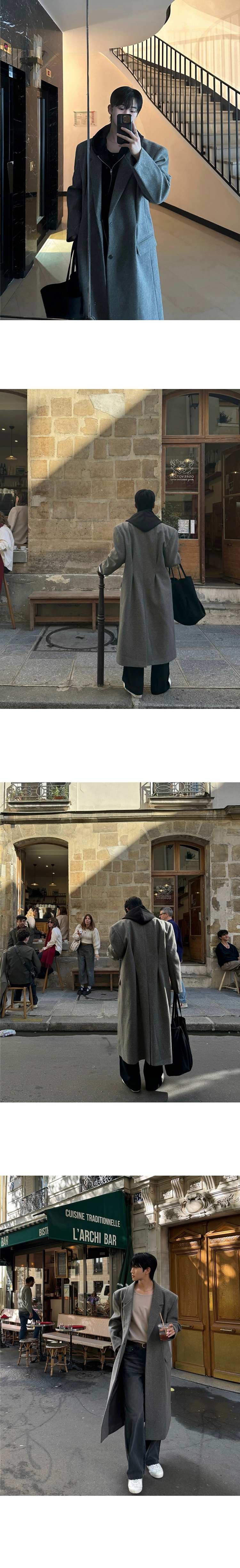 boy Boy MYQ Light Mature Mid-Length Wool For Men Winter Warm Suit Collar H-Type Woolen Trench Coat Korean Style Top_voghion.com