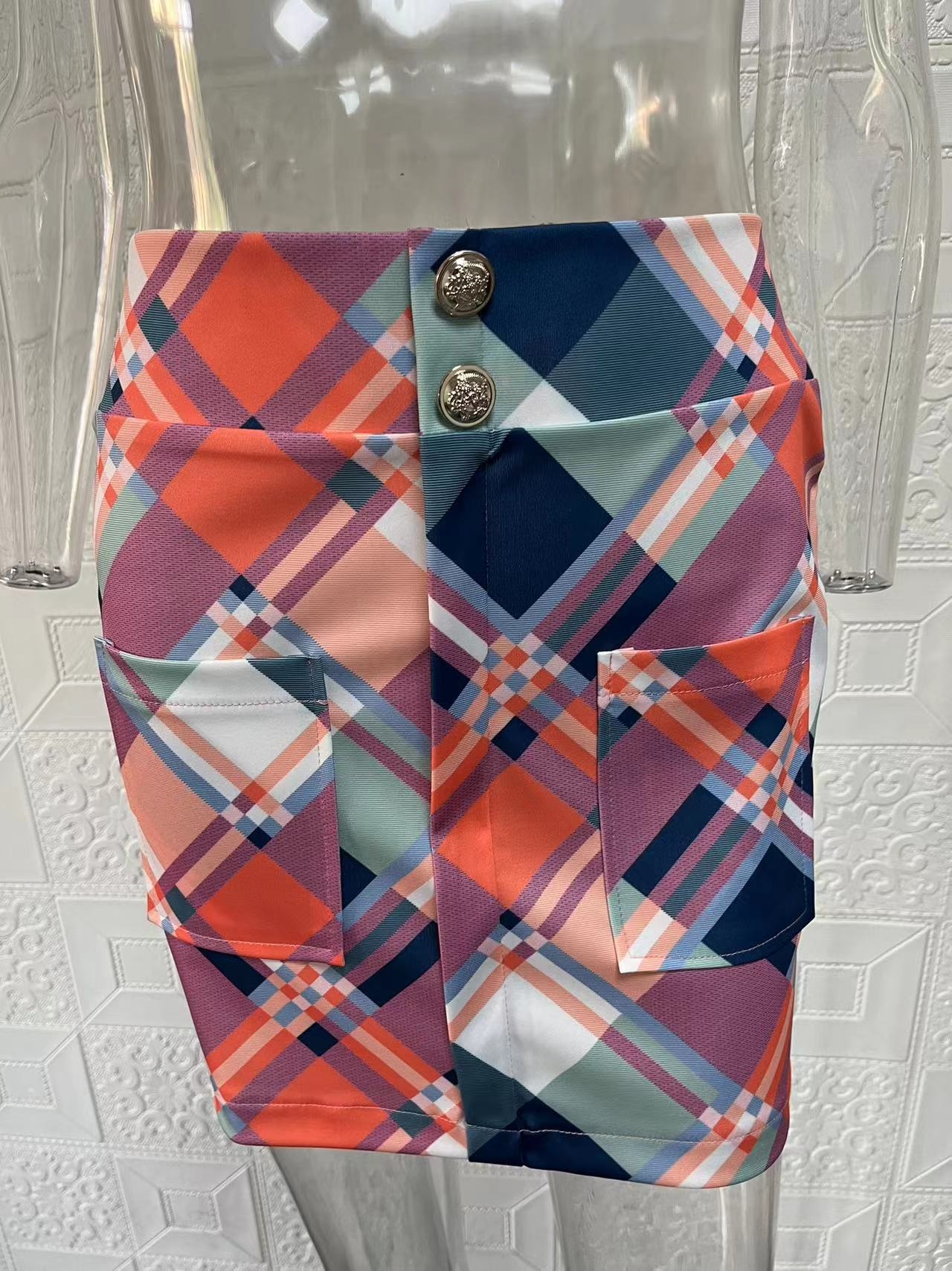 ChicShe Collection Printemps-Automne 2025 : Ensemble jupe courte à manches princesse imprimée, élégant et tendance pour femmes_voghion.com