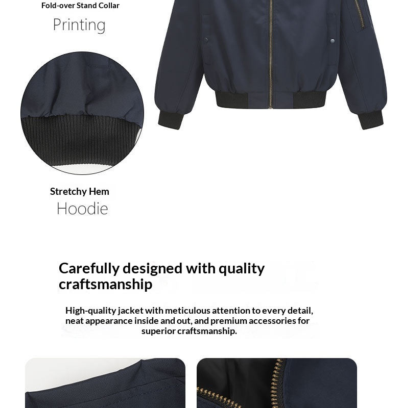 boy Boy ARES American Retro Autumn New Cleanfit Pilot Collar Jacket Men's Short Trendy Brand Versatile Coat_voghion.com