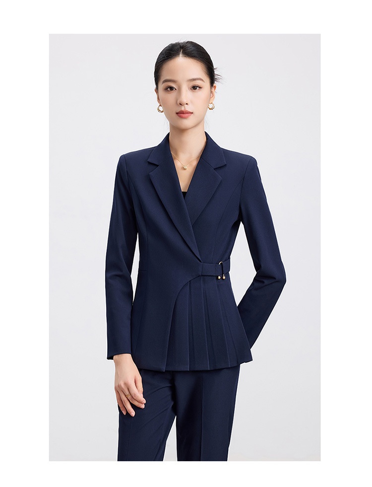 ChicShe 2025 Autunno Elegante Completo Nero da Donna Completo da Lavoro di Alta Qualità per Hotel Reception Gioielleria Negozio Abbigliamento da Lavoro per Donna_voghion.com