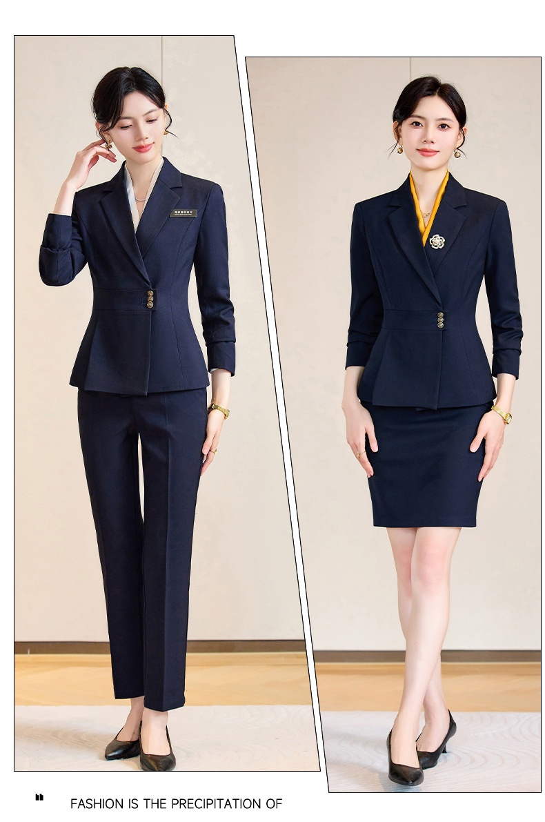 ChicShe Manufacturer Autumn Winter Fashion Front Desk Jewelry Gold Store Workwear New High-end Professional Suit Set For Women_voghion.com