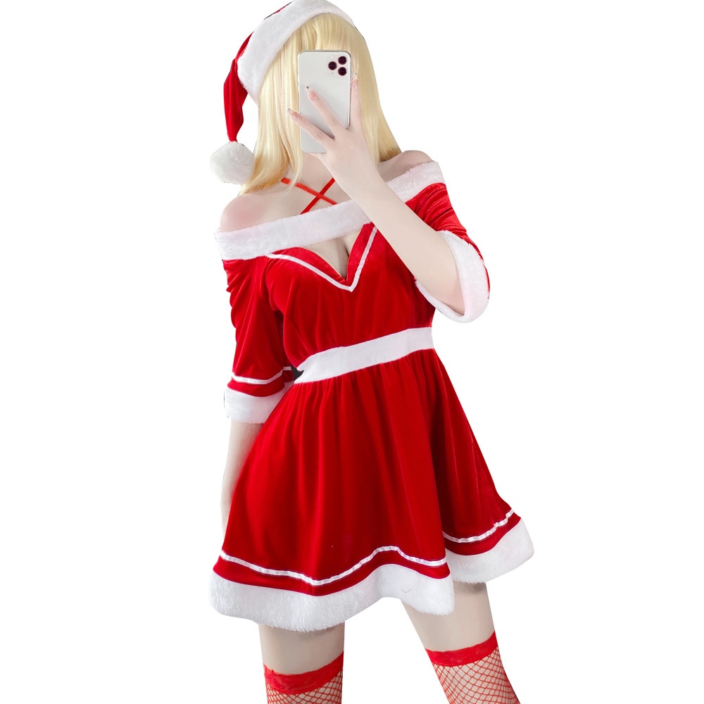 Eros Lab Lin Linting Dessous-Set für Damen – Verführerische Weihnachts- und Festtagsdessous – Flirt- und Bett-Set 2493_voghion.com