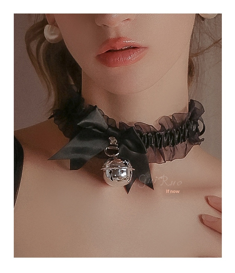 Eros Lab Guiruo - Lencería sexy, tentación apasionada, juguetona, con lazo y cuello de campana, accesorios para mujer, conjunto P21_voghion.com