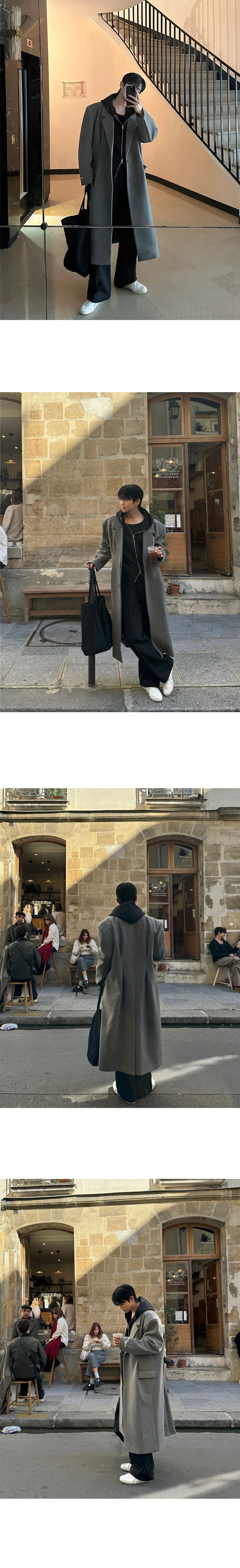 boy Boy MYQ Light Mature Mid-Length Wool For Men Winter Warm Suit Collar H-Type Woolen Trench Coat Korean Style Top_voghion.com