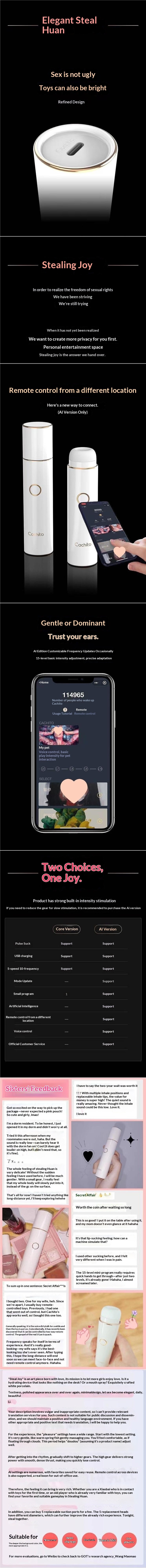 Eros Lab Vibratore Telecomandato per Donne, Giocattolo Impermeabile per Succhiare e Masturbazione_voghion.com