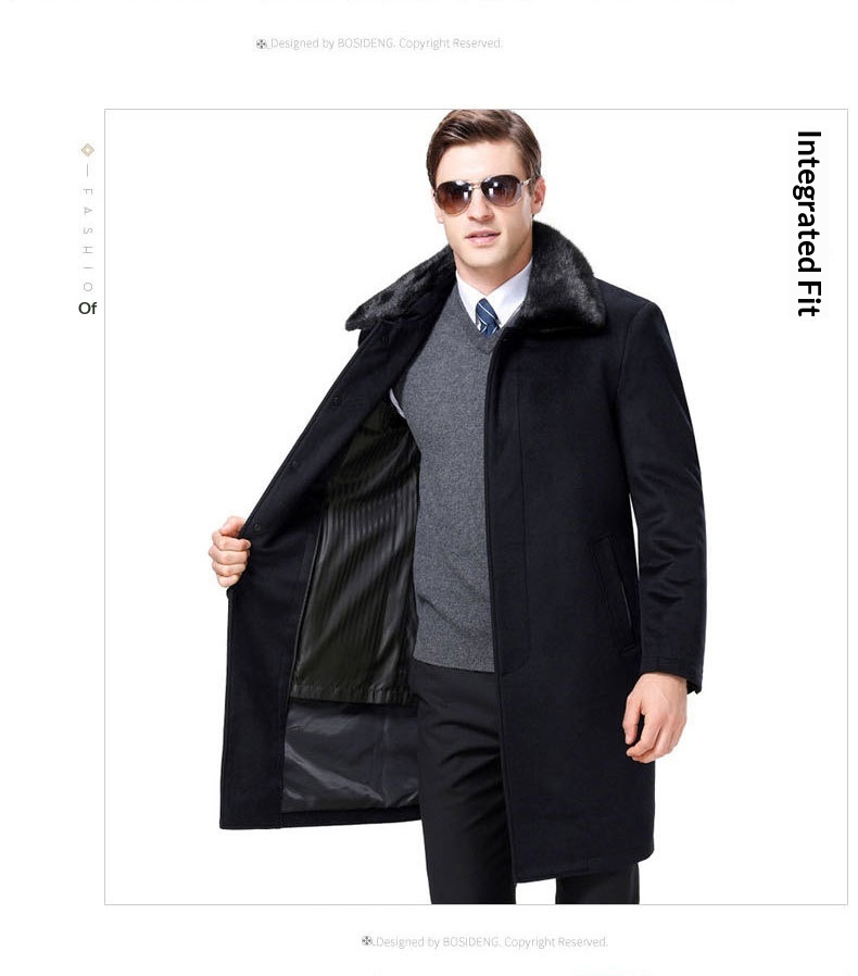 boy Boy Boy Winter Thick In-Stock Trench Business Casual Mid-Length Thickened Wool Coat Men's Large Lapel_voghion.com