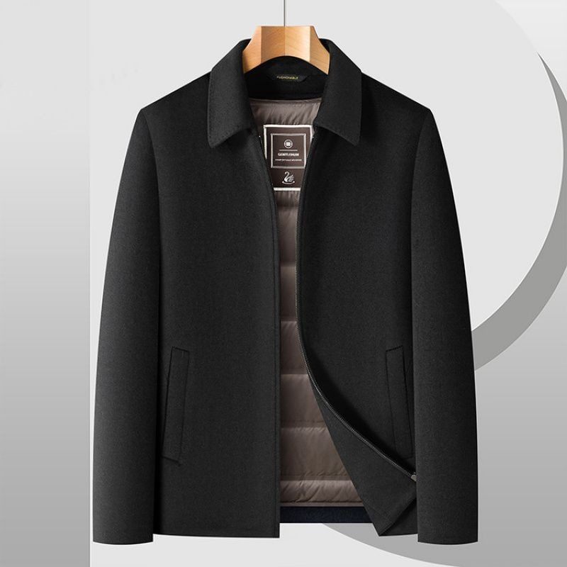 boy Boy Autumn Winter New Men's Clothing Turn-down Collar Double-sided Wool Coat With Detachable Inner Liner Warm Woolen Jacket_voghion.com