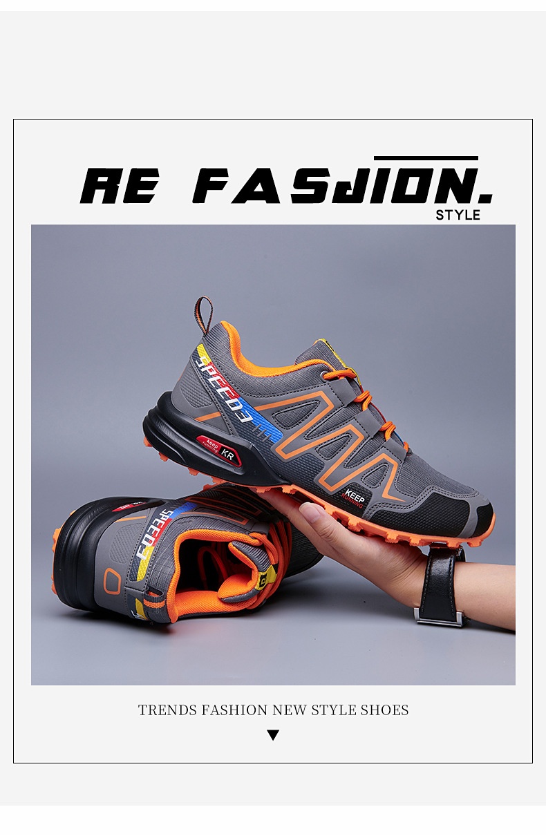 Buty trekkingowe męskie Glide w sprzedaży bezpośredniej w fabryce, klasyczne, outdoorowe, rozmiar 47, do biegania w terenie, SPEEDC 3_voghion.com