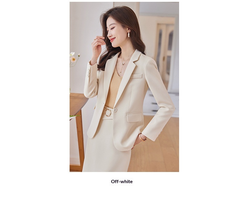 ChicShe Elegant And Small Jacket For Women OL Pink Suit Skirt High-Waisted Professional Two-Piece Set_voghion.com