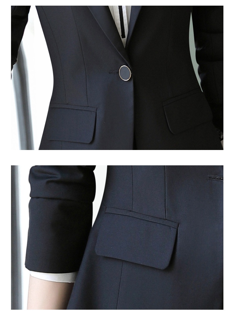 ChicShe Professional Suit For Women Hotel Front Desk Manager Sales Department Workwear Long Sleeve Set_voghion.com