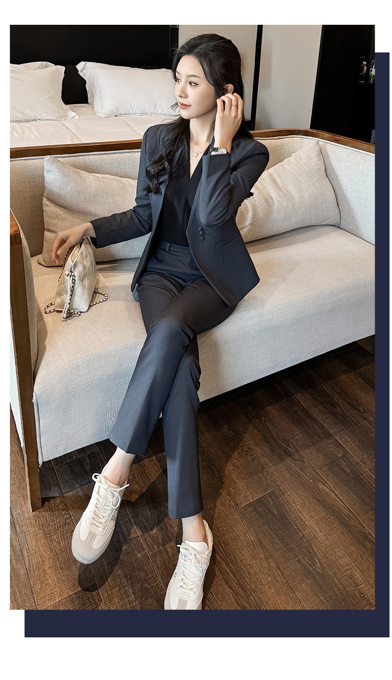 ChicShe Blazer For Women 2025 New Professional Wear Elegant Workwear Suit Front Desk Customer Service Sales Department Uniform_voghion.com