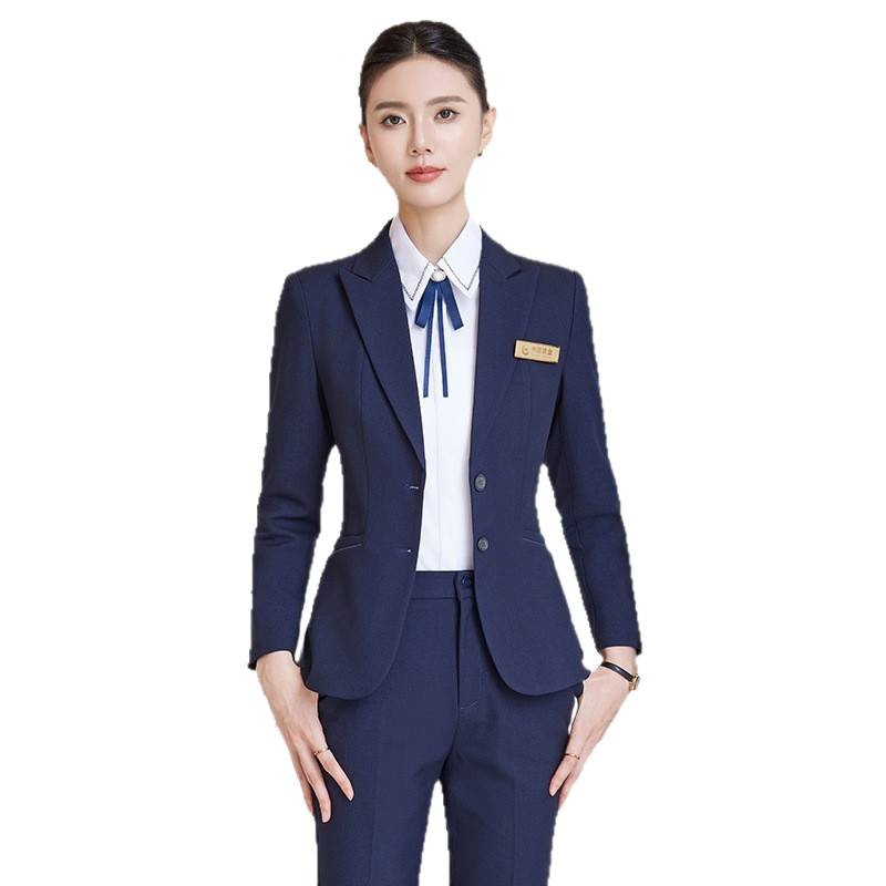 ChicShe Professional Suit Set For Women Spring And Autumn College Student Interview Formal Wear Hotel Manager Uniform Front Desk_voghion.com