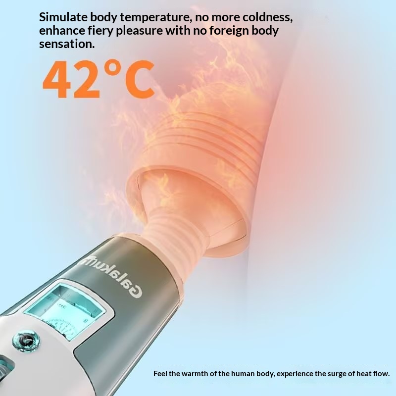 Eros Lab GALAKU Speed Angel AV Stick Heating Version LCD Display Vibrator Rechargeable Female Masturbator_voghion.com