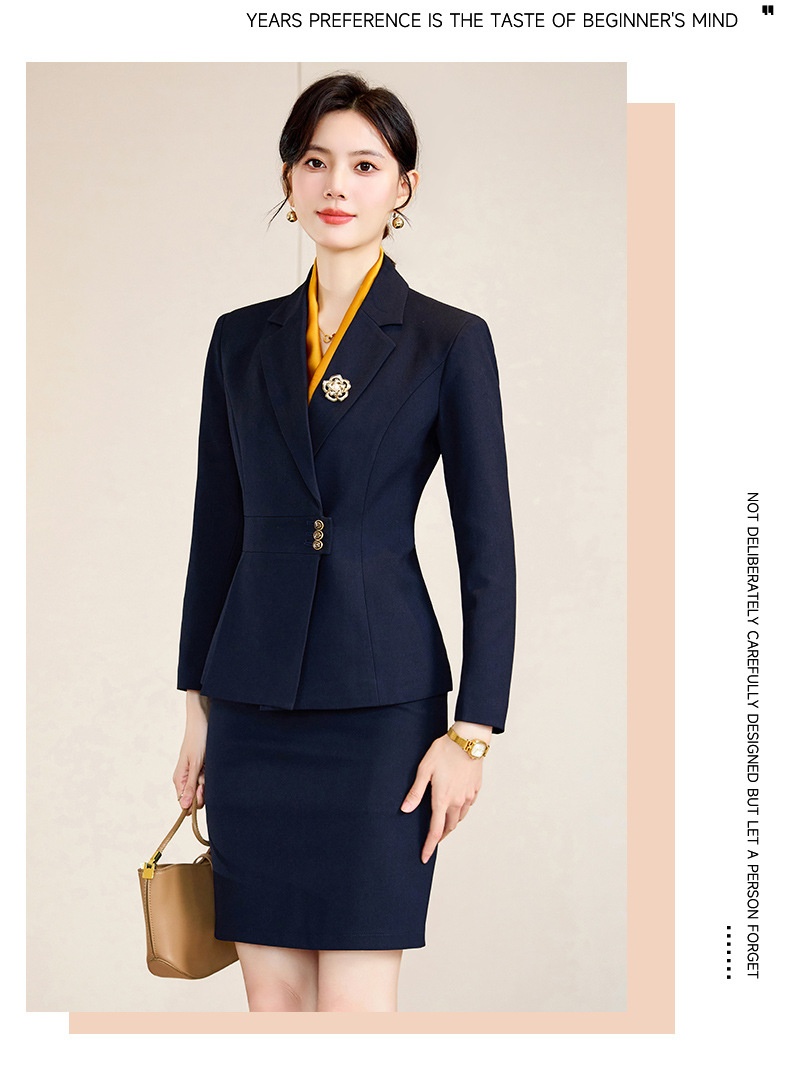 ChicShe Manufacturer Autumn Winter Fashion Front Desk Jewelry Gold Store Workwear New High-end Professional Suit Set For Women_voghion.com