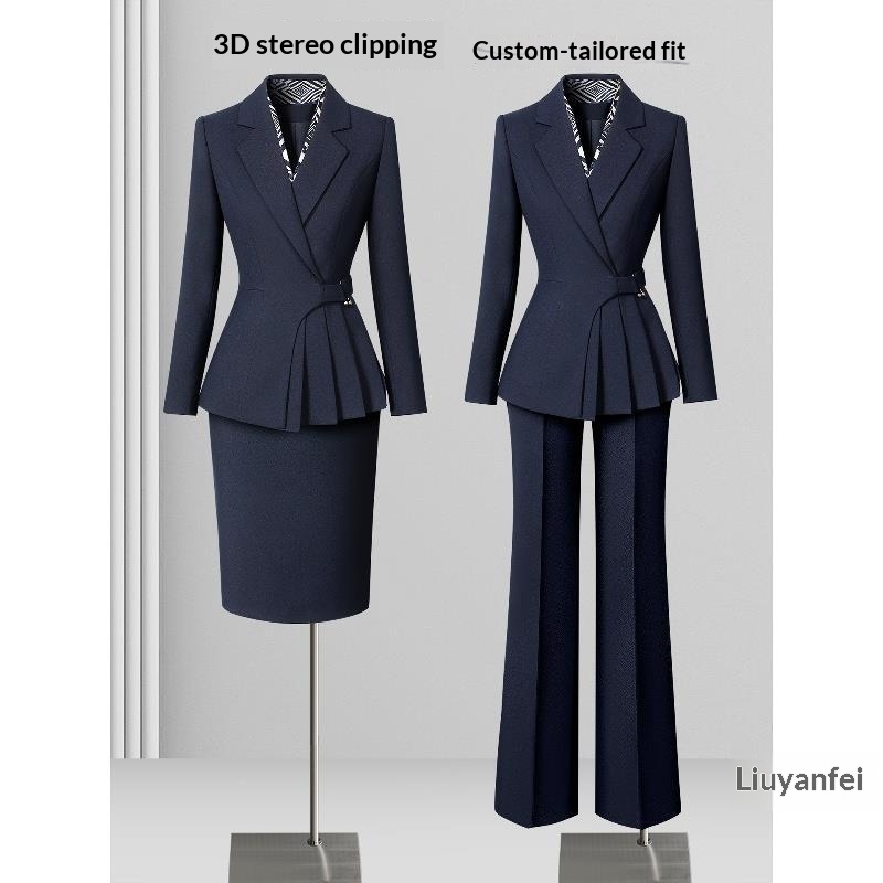 ChicShe Professional Suit Set Women, Commuting Fashion, Elegant Waist-Cinching, Suitable For Jewelry Store And Hotel Manager,_voghion.com