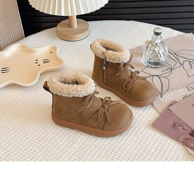 ShoeGlobe Short 2025 Inverno Novità per Bambini Ragazze Caldo Cotone Stivaletti Principessa Scarpe_voghion.com