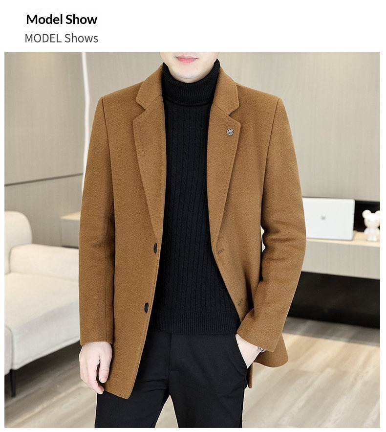boy Boy Klonti - Autumn Winter Mid-Length Men's Wool With Turn-Down Collar Trench Coat D6609-p135_voghion.com