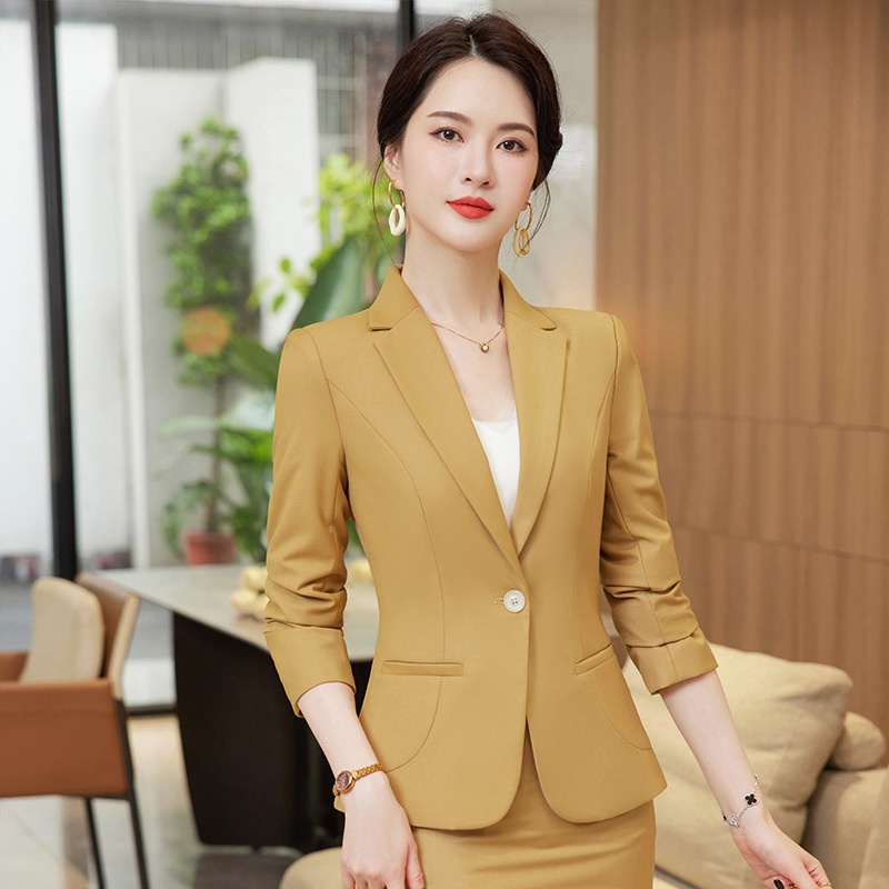 ChicShe 2023 Autumn Winter New Professional We Women's Fashion Small Fragrance Style Suit Slim Fit Elegant White-coll_voghion.com
