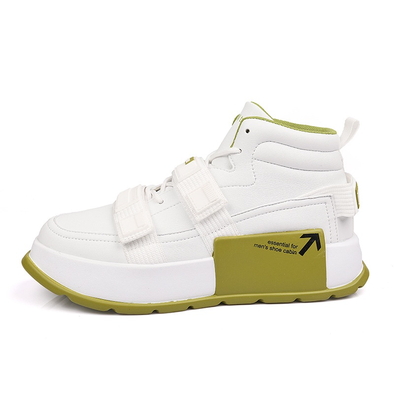 Glide Glide European Station High-Top Thick-Soled Martin Autumn Ins Casual Sneakers Motorcycle Boots Trendy Cycling Men's Shoes_voghion.com