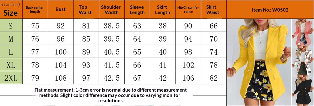 ChicShe Collection Printemps-Automne 2025 : Ensemble jupe courte à manches princesse imprimée, élégant et tendance pour femmes_voghion.com