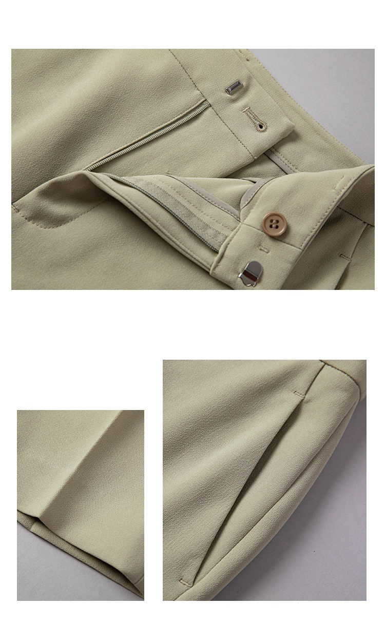 ChicShe Spring And Autumn New Light Green Acetate Small Blazer One Button Two-Piece Professional Suit Set Slim Pants Little_voghion.com